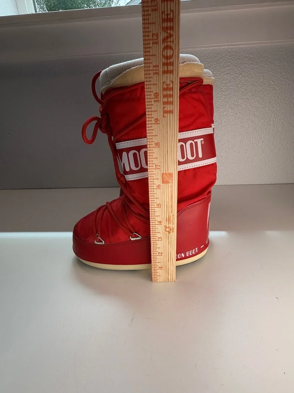 Moon Boot Original Red Nylon Snow Boots kids EU 31 34 Kids 13.5 - 2.5